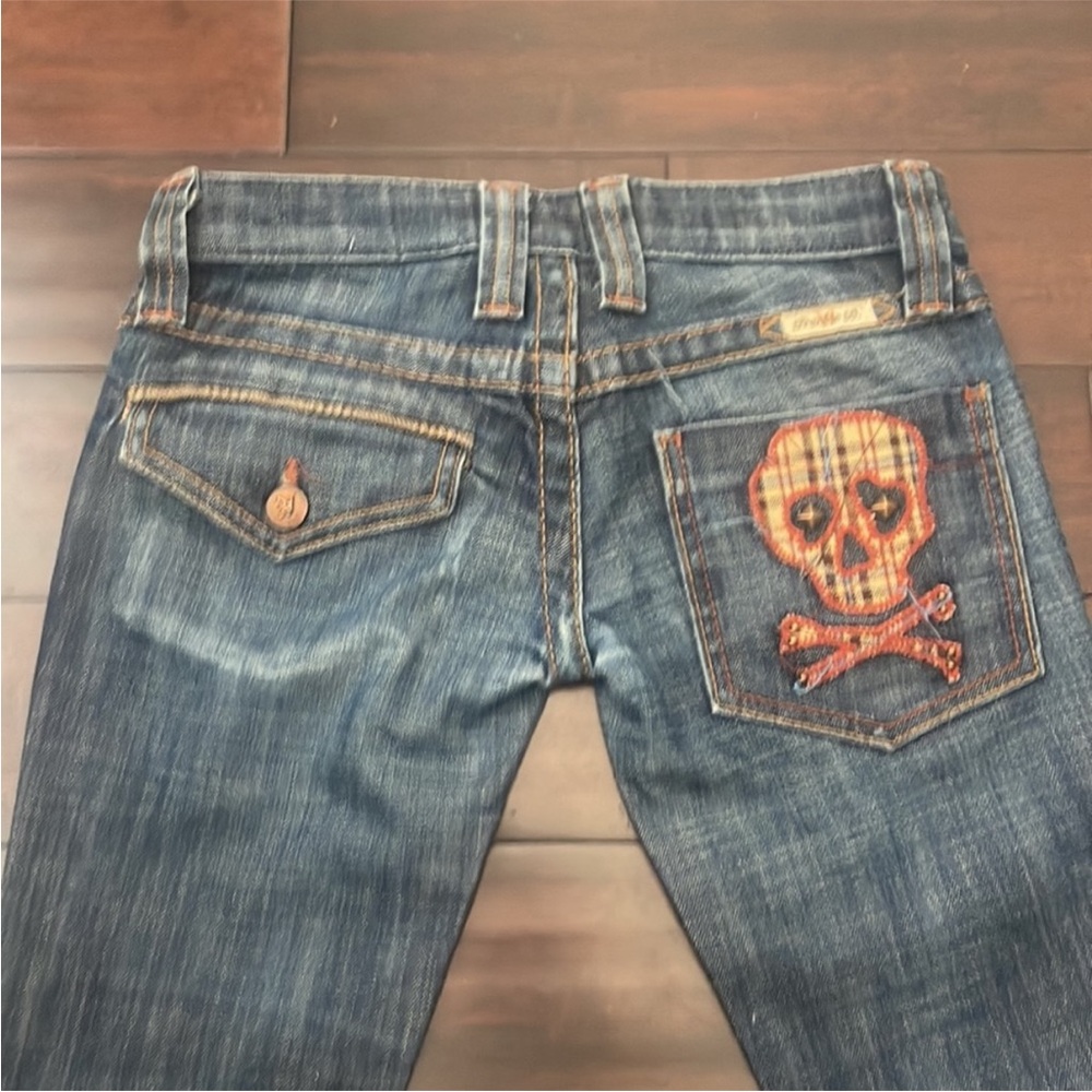 Frankie B. Jeans with Skull Patch - Picture 7 of 8